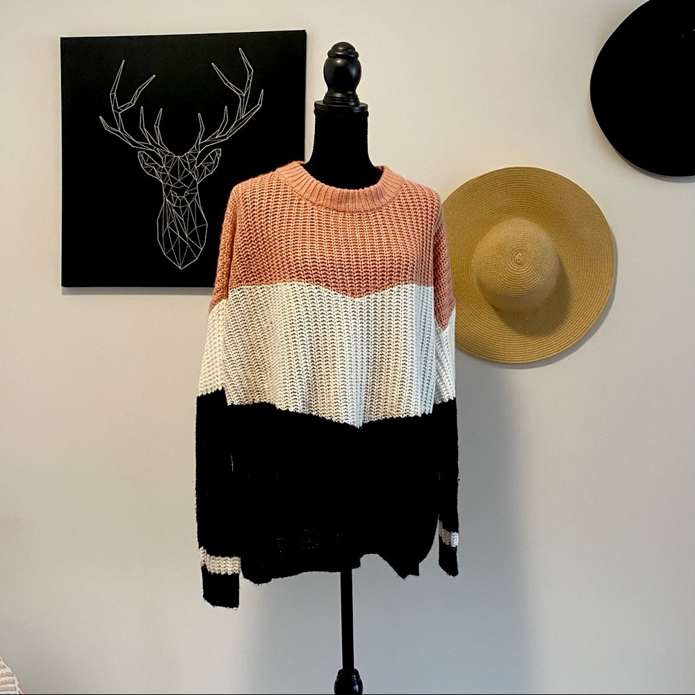 NWOT Color Blocked Sweater